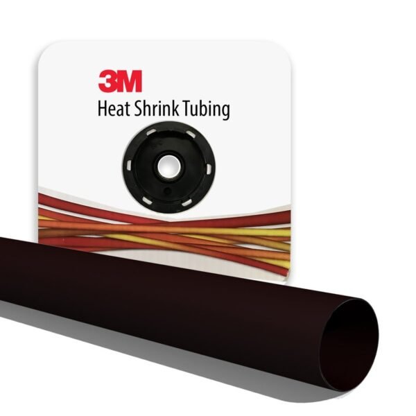 3M — أنبوب تقلص حراري رفيع الجدران FP-301، 1-1/2 بوصة × 200 قدم (60.96 م)، بكرة، أسود
