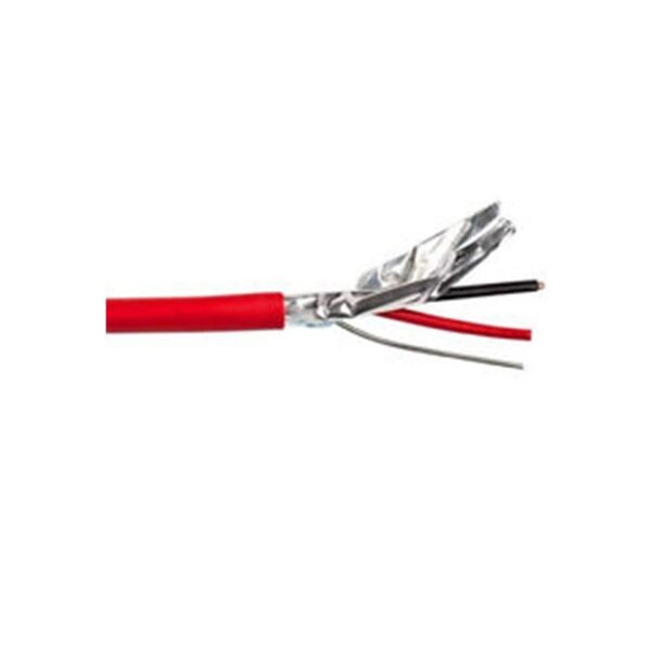 BELDEN — كابل إشارات حماية حريق 2C*16 AWG دائري، موصلان نحاس صلب/PE، أحمر، 305 متر/لفة