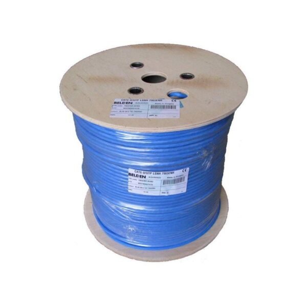 BELDEN — كابل 4P*23 AWG Cat 6 U/UTP SCU/غير محجوب/PE/PVC، أزرق، 305 متر/لفة