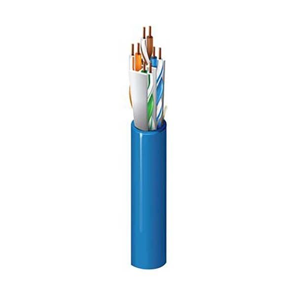 BELDEN — كابل 10GB Category 6A، 4 أزواج، U/UTP، LSZH داخلي CPR Dca، أزرق، 305 متر/لفة