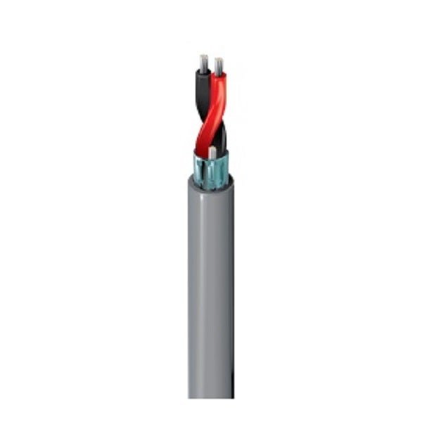 BELDEN — كابل صوتي 1P*22 AWG مجدول TC، عزل PP، محجوب، غلاف PVC، Riser، 305 متر/لفة