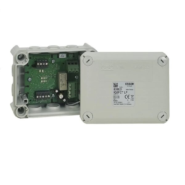 ESSER — مرسل Esserbus Transponder IQ8FCT يعمل بالحلقة، مع نمطي FCT وTAL، 230 فولت AC