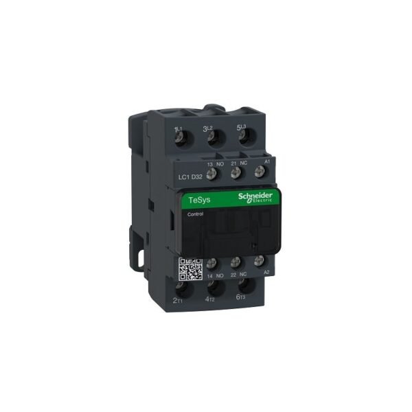 SCHNEIDER — كنتاكتور TeSys Deca، 3 أقطاب (3NO)، AC-3/3e، حتى 440 فولت، 32 أمبير، 380 فولت AC
