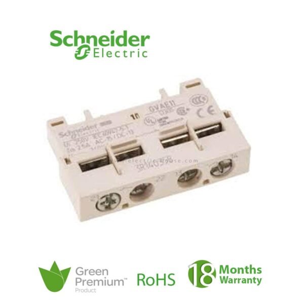 SCHNEIDER — ملامس مساعد، 1 يفتح + 1 يغلق، TeSys GV2 / GV3